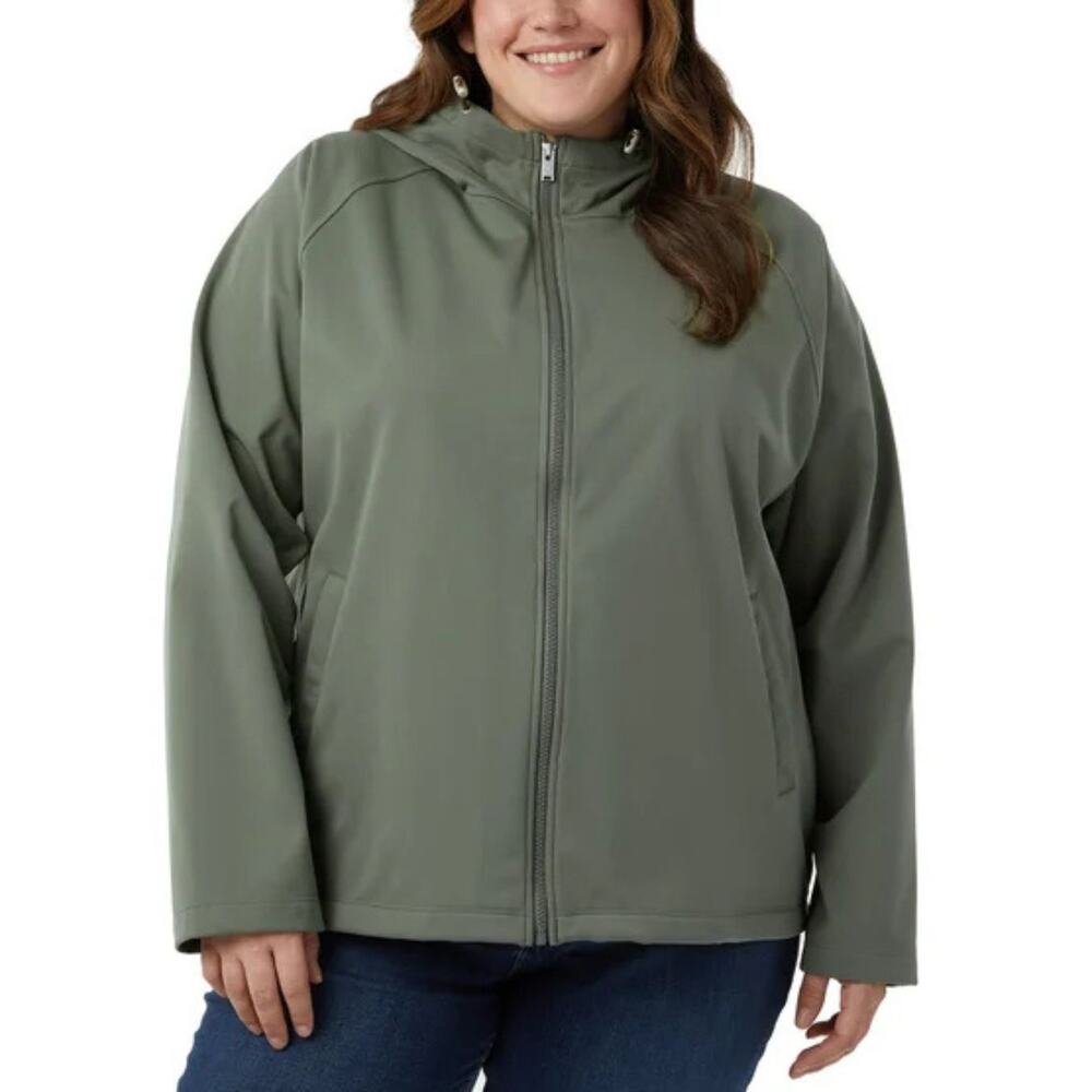 🔥 32 Degrees HEAT Softshell Jacket -‎ Green (Size L) NWOT